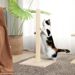 Maison Exclusive Arbres À Chat Et Jouets | - Arbre à chat crème 35x35x70 cm