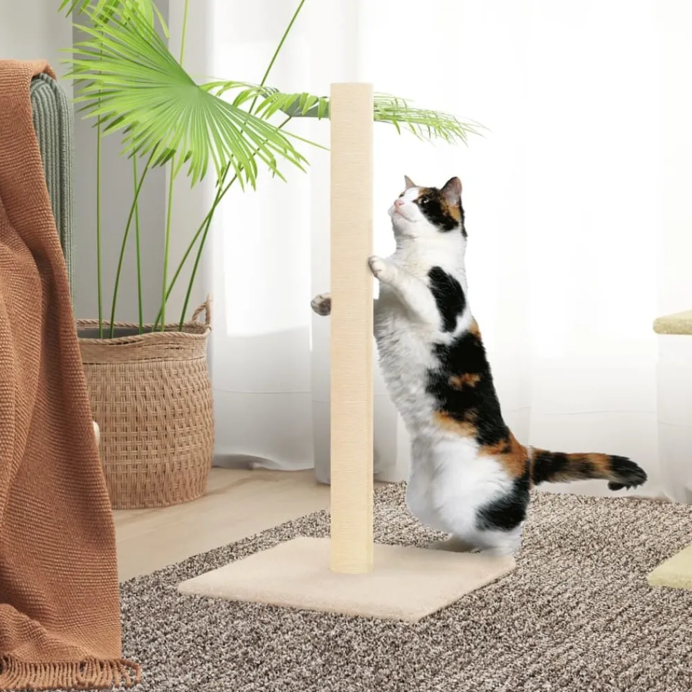Maison Exclusive Arbres À Chat Et Jouets | - Arbre à chat crème 35x35x70 cm