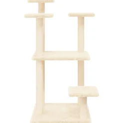 Maison Exclusive Arbres À Chat Et Jouets | - Arbres à chat avec plates-formes crème 98,5 cm