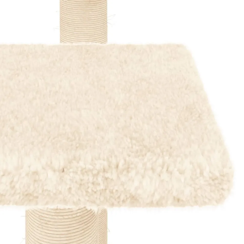 Maison Exclusive Arbres À Chat Et Jouets | - Arbres à chat avec plates-formes crème 98,5 cm