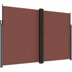 Maison Exclusive Pergolas, Tonnelles, Barnums | - Auvent latéral rétractable marron 220x1200 cm