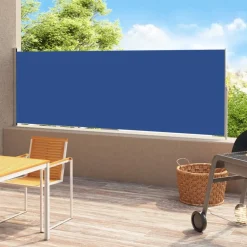 Maison Exclusive - Auvent latéral rétractable de patio 220x500 cm bleu Hot