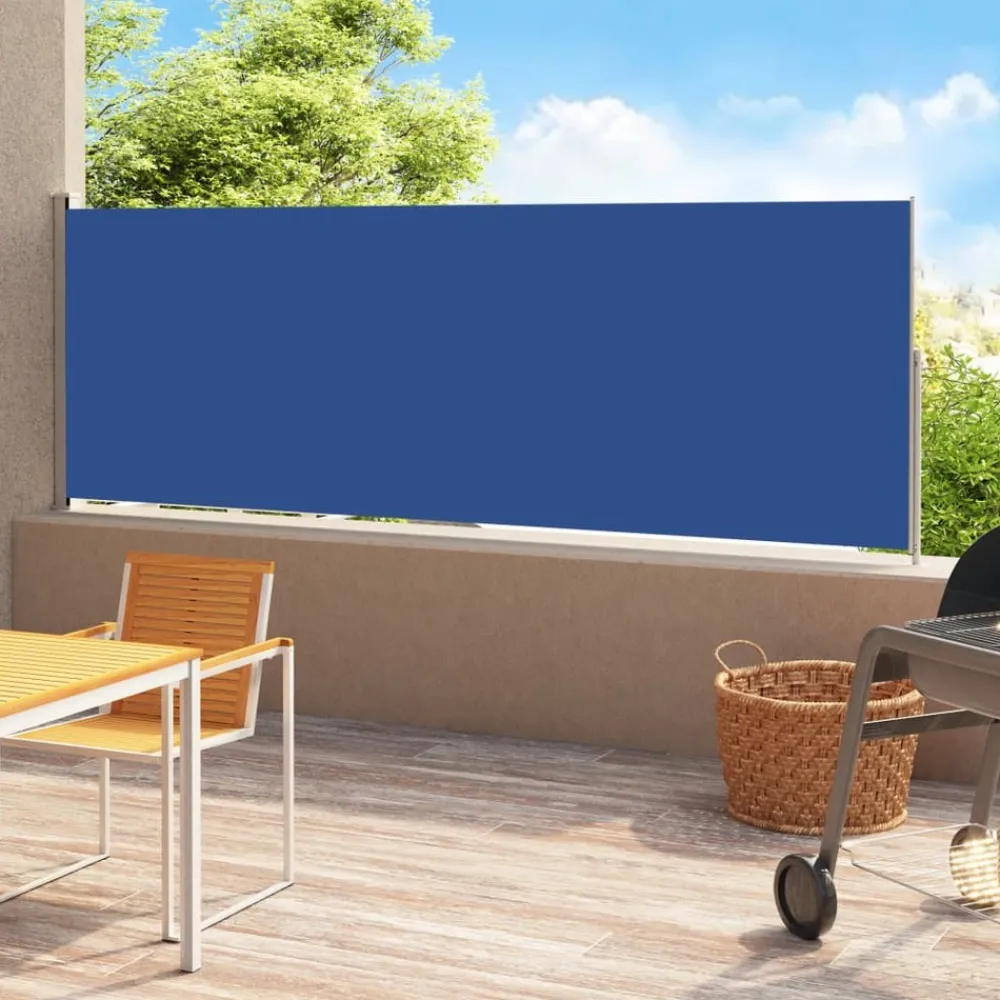 Maison Exclusive - Auvent latéral rétractable de patio 220x500 cm bleu Hot