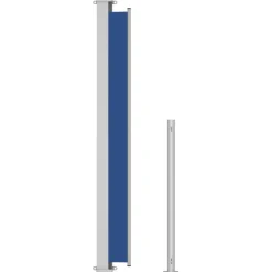 Maison Exclusive - Auvent latéral rétractable de patio 220x500 cm bleu Hot