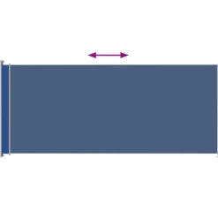 Maison Exclusive - Auvent latéral rétractable de patio 220x500 cm bleu Hot