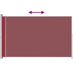 Maison Exclusive Parasols, Voiles D’Ombrage | - Auvent latéral rétractable de patio 220x300 cm rouge