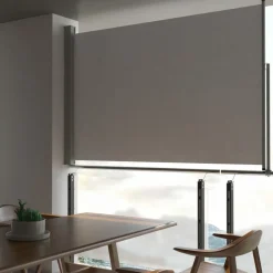 Maison Exclusive Parasols, Voiles D’Ombrage | - Auvent latéral rétractable de patio 160 x 300 cm gris