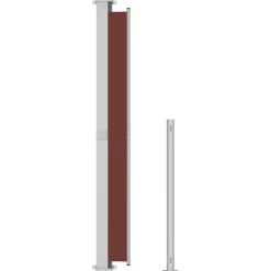 Maison Exclusive - Auvent latéral rétractable de patio 220x500 cm marron