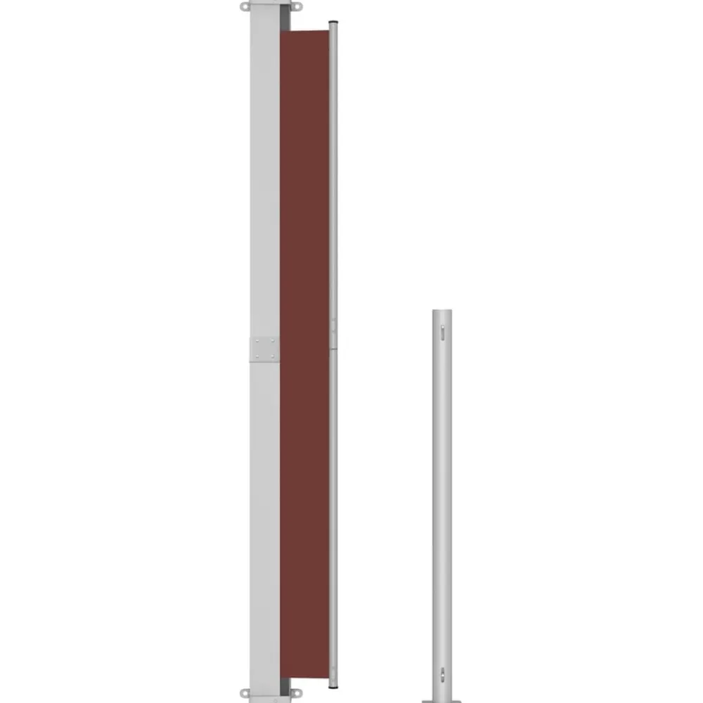 Maison Exclusive - Auvent latéral rétractable de patio 220x500 cm marron
