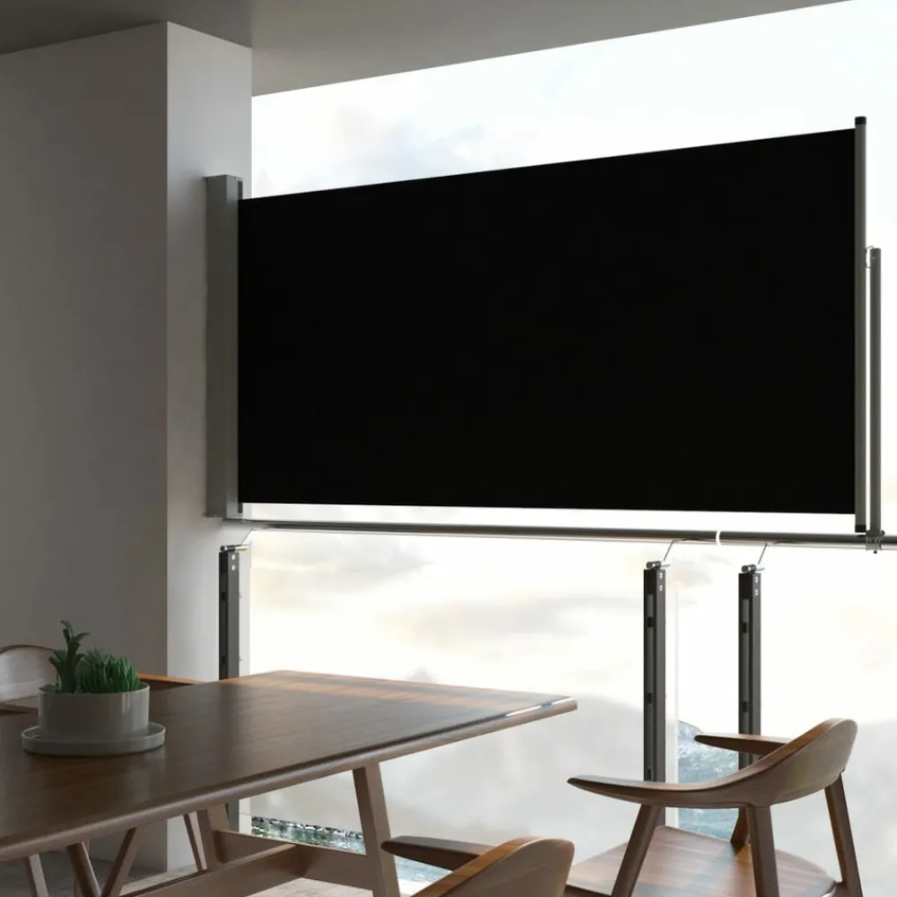 Maison Exclusive - Auvent latéral rétractable de patio 120 x 300 cm noir Sale
