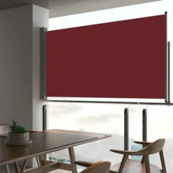 Maison Exclusive - Auvent latéral rétractable de patio 160x300 cm rouge Online