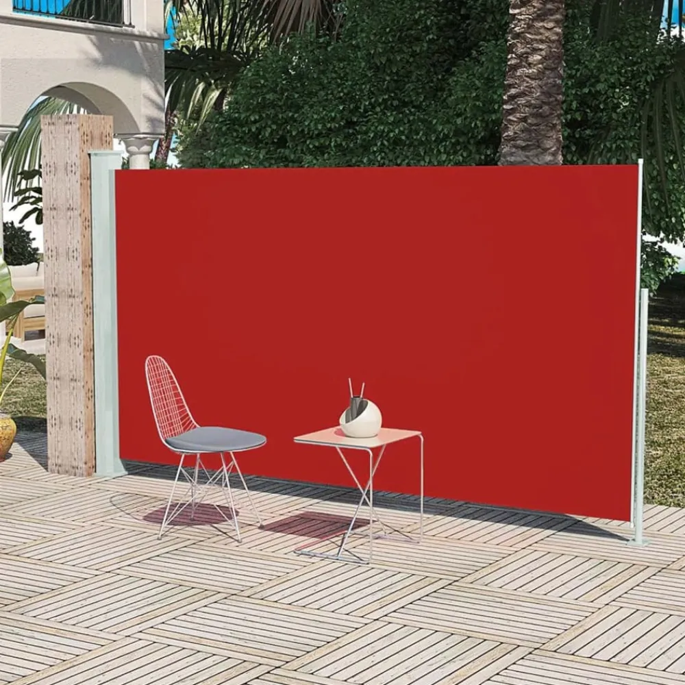 Maison Exclusive - Auvent latéral rétractable de patio 160x300 cm rouge Best