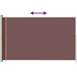 Maison Exclusive - Auvent latéral rétractable de patio 180x300 cm marron Online