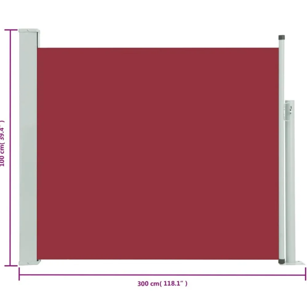 Maison Exclusive Parasols, Voiles D’Ombrage | - Auvent latéral rétractable de patio 100x300 cm marron