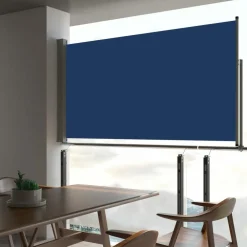 Maison Exclusive - Auvent latéral rétractable de patio 160x300 cm bleu Clearance