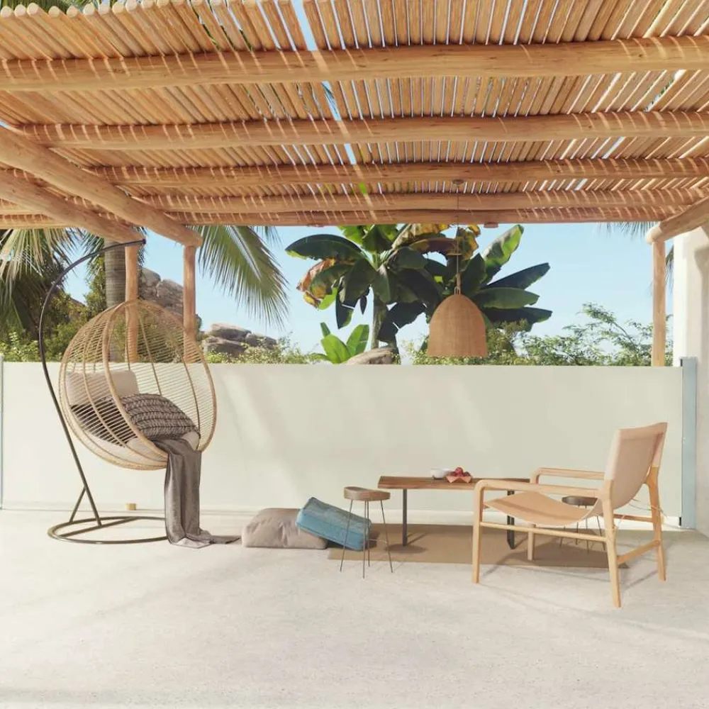 Maison Exclusive - Auvent latéral rétractable de patio 117x600 cm crème Online