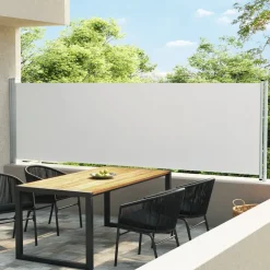 Maison Exclusive - Auvent latéral rétractable de patio 140x600 cm crème Sale