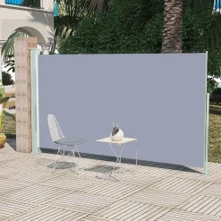 Maison Exclusive - Auvent latéral rétractable de patio 160x300 cm gris Best
