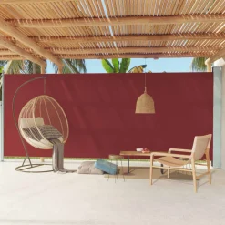 Maison Exclusive - Auvent latéral rétractable de patio 220x600 cm rouge Online