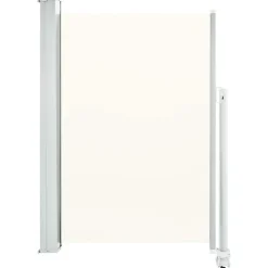Maison Exclusive - Auvent latéral rétractable de patio 120 x 300 cm blanc cassé New