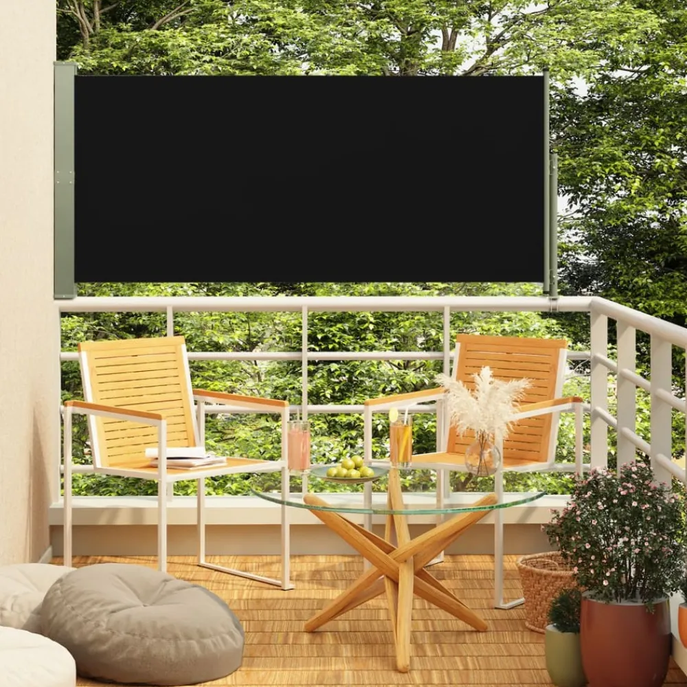 Maison Exclusive - Auvent latéral rétractable de patio 160x300 cm noir Sale