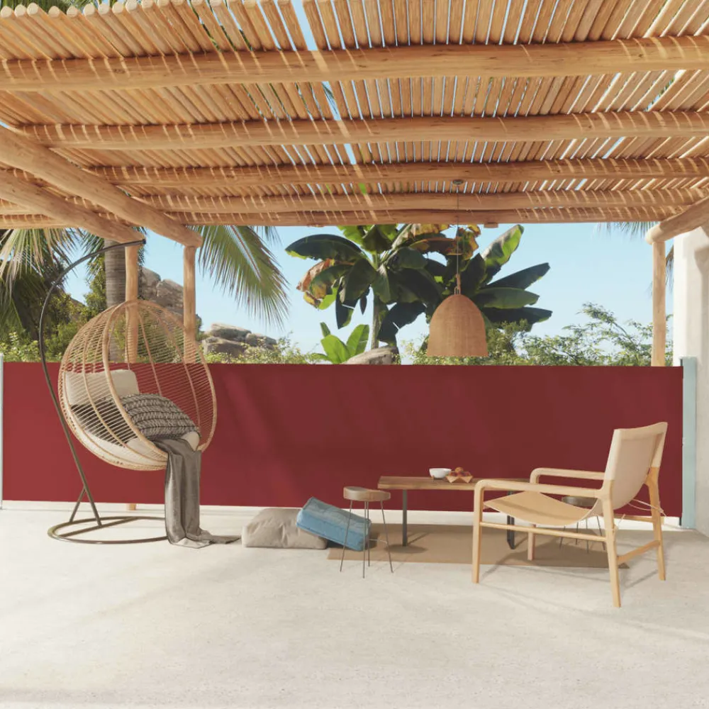 Maison Exclusive - Auvent latéral rétractable de patio 117x600 cm rouge Sale
