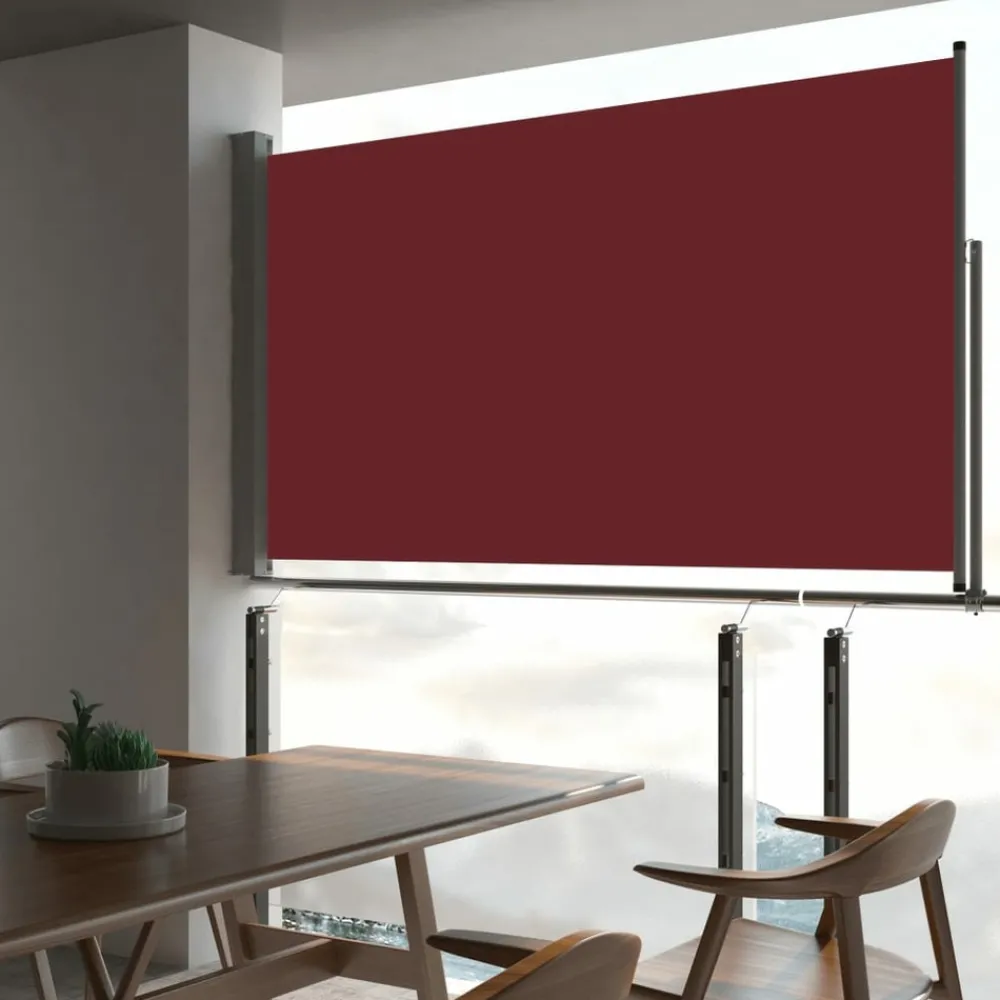 Maison Exclusive - Auvent latéral rétractable de patio 140 x 300 cm rouge Sale