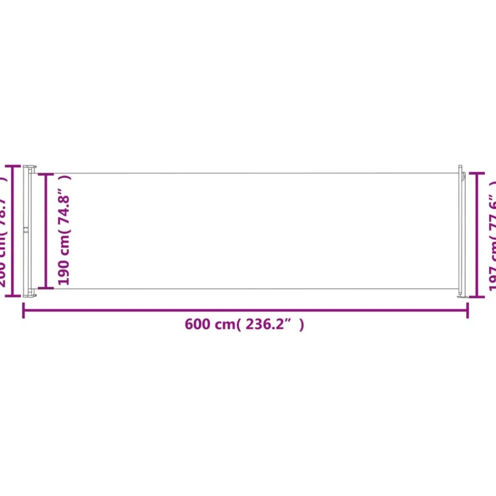Maison Exclusive Parasols, Voiles D’Ombrage | - Auvent latéral rétractable de patio 160x300 cm marron