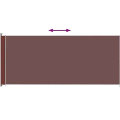 Maison Exclusive Parasols, Voiles D’Ombrage | - Auvent latéral rétractable de patio 200x500 cm marron