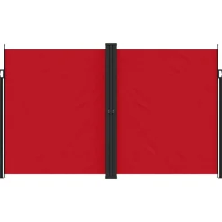Maison Exclusive - Auvent latéral rétractable rouge 200x1200 cm Clearance