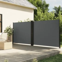 Maison Exclusive - Auvent latéral rétractable anthracite 180x1200 cm New