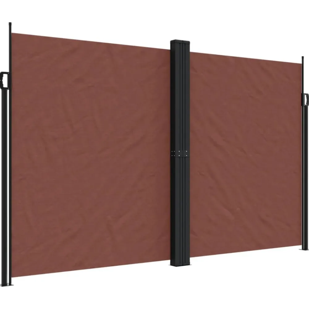 Maison Exclusive - Auvent latéral rétractable marron 200x1200 cm Discount