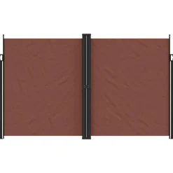 Maison Exclusive - Auvent latéral rétractable marron 200x1200 cm Discount