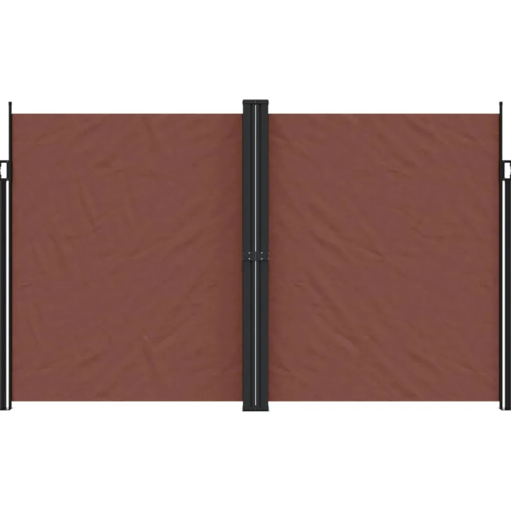 Maison Exclusive - Auvent latéral rétractable marron 200x1200 cm Discount