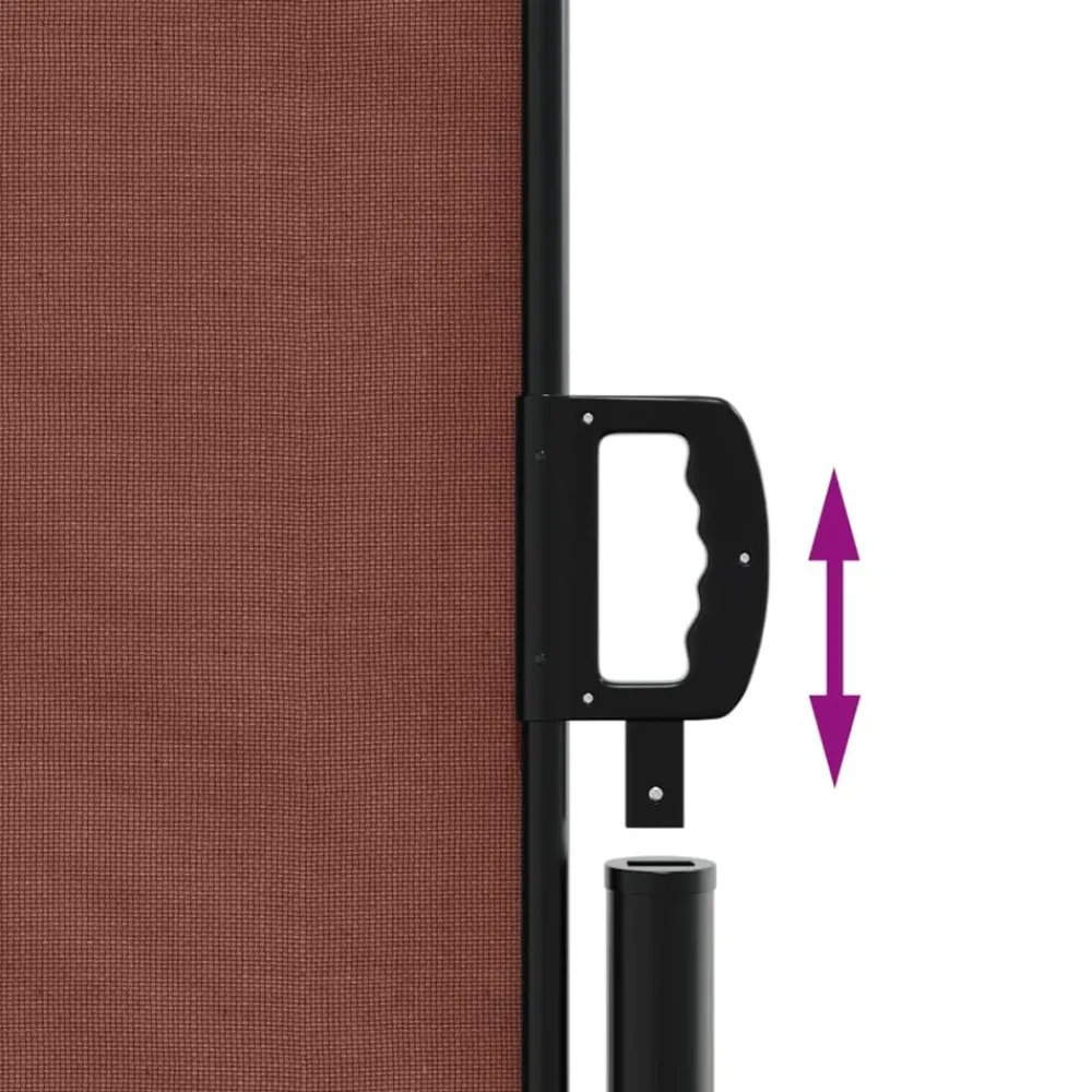 Maison Exclusive - Auvent latéral rétractable marron 200x1200 cm Discount