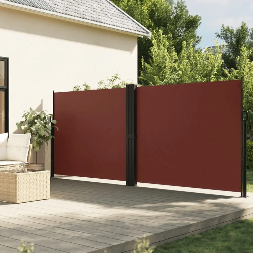 Maison Exclusive - Auvent latéral rétractable marron 180x1200 cm Best