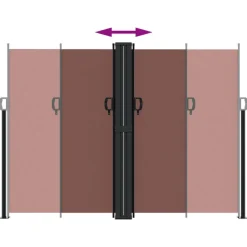 Maison Exclusive - Auvent latéral rétractable marron 180x1200 cm Best