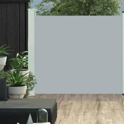 Maison Exclusive - Auvent latéral rétractable de patio 100x300 cm gris Best
