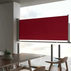 Maison Exclusive - Auvent latéral rétractable de patio 100x300 cm rouge Best