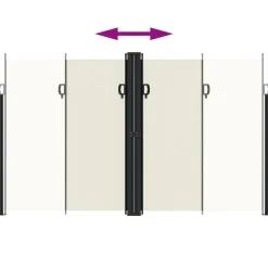 Maison Exclusive - Auvent latéral rétractable crème 200x1200 cm Online