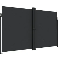 Maison Exclusive - Auvent latéral rétractable noir 200x1200 cm Clearance