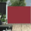 Maison Exclusive - Auvent latéral rétractable de patio 100x500 cm rouge Best