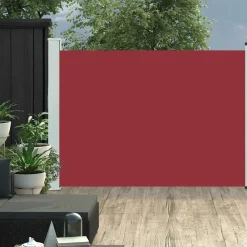 Maison Exclusive - Auvent latéral rétractable de patio 100x500 cm rouge Best