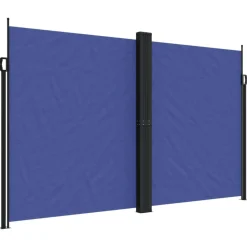 Maison Exclusive Pergolas, Tonnelles, Barnums | - Auvent latéral rétractable bleu 200x1200 cm
