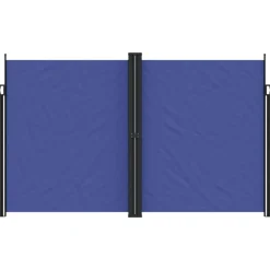 Maison Exclusive Pergolas, Tonnelles, Barnums | - Auvent latéral rétractable bleu 200x1200 cm