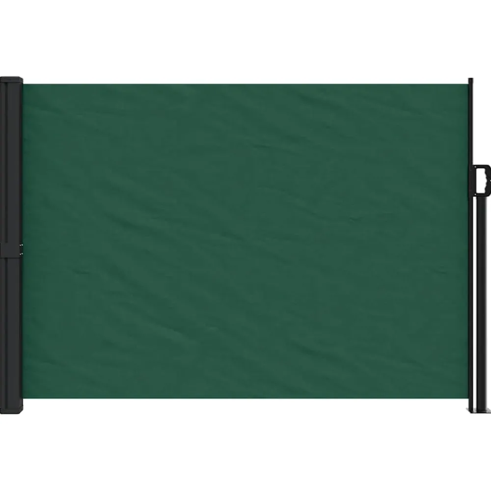 Maison Exclusive Pergolas, Tonnelles, Barnums | - Auvent latéral rétractable vert foncé 140x600 cm