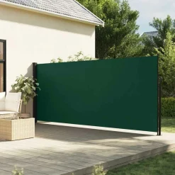 Maison Exclusive Pergolas, Tonnelles, Barnums | - Auvent latéral rétractable vert foncé 170x300 cm
