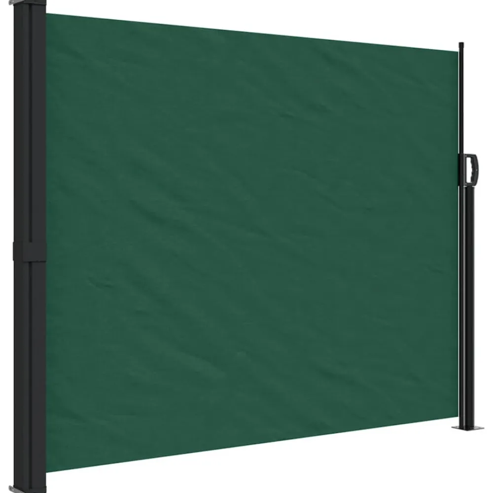 Maison Exclusive Pergolas, Tonnelles, Barnums | - Auvent latéral rétractable vert foncé 170x300 cm