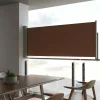 Maison Exclusive - Auvent latéral rétractable de patio 100x300 cm marron Hot