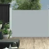 Maison Exclusive - Auvent latéral rétractable de patio 120x500 cm gris Clearance